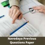 Navodaya Previous Questions Paper